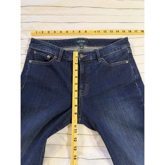 Ralph Lauren | LRL Modern Straight Curvy Dark Wash Denim Jeans Heritage-Size 8 - Picture 8 of 9